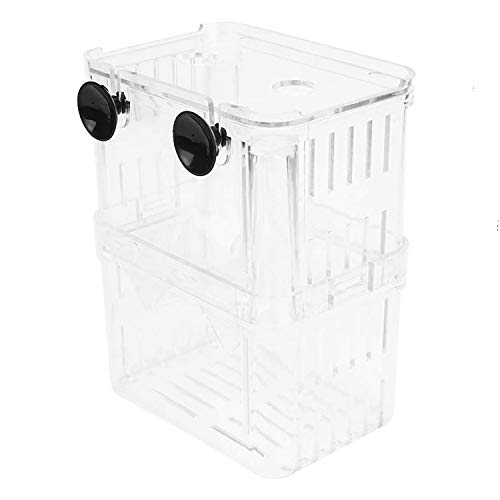 Акваріумний розводитель Petzilla Box for Fish Tank, племінний інкубатор для інкубатора дрібних риб, акриловий роздільник для креветок Клоун Агресивна риба, що постраждала (мала)