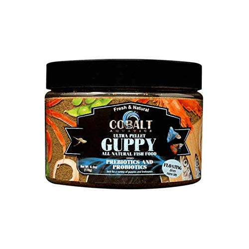Cobalt Aquatics 25142 Ultra-Guppy Nano Bits Floating .6mm 6 oz, Natural