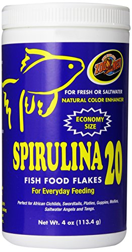 Zoo Med Spirulina 20 Корм ​​для риб з пластівцями, 4 унції